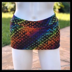 🌟 Rave Festival Rainbow Renegade Booty skort